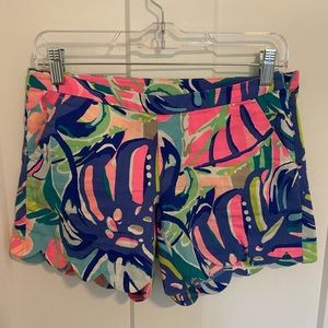 Lilly Pulitzer Scalloped Shorts | Size 0